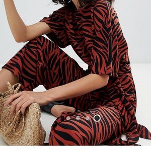 Monki Tiger Print Jumpsuit